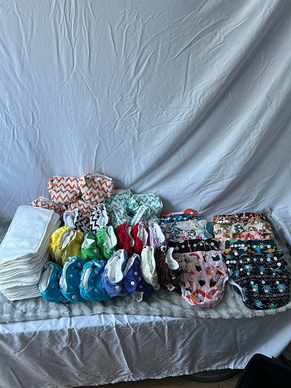 Reusable Kids Cloth Diaper Set in Multicolor